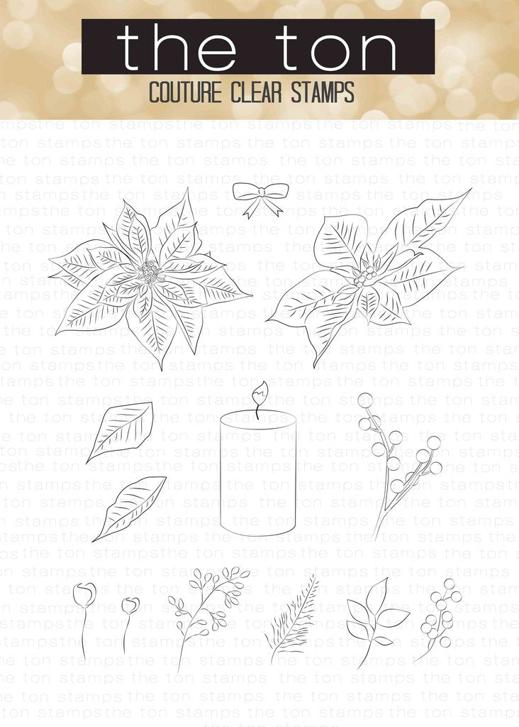 Fresh Cut Poinsettias (Coord. Outlines )*