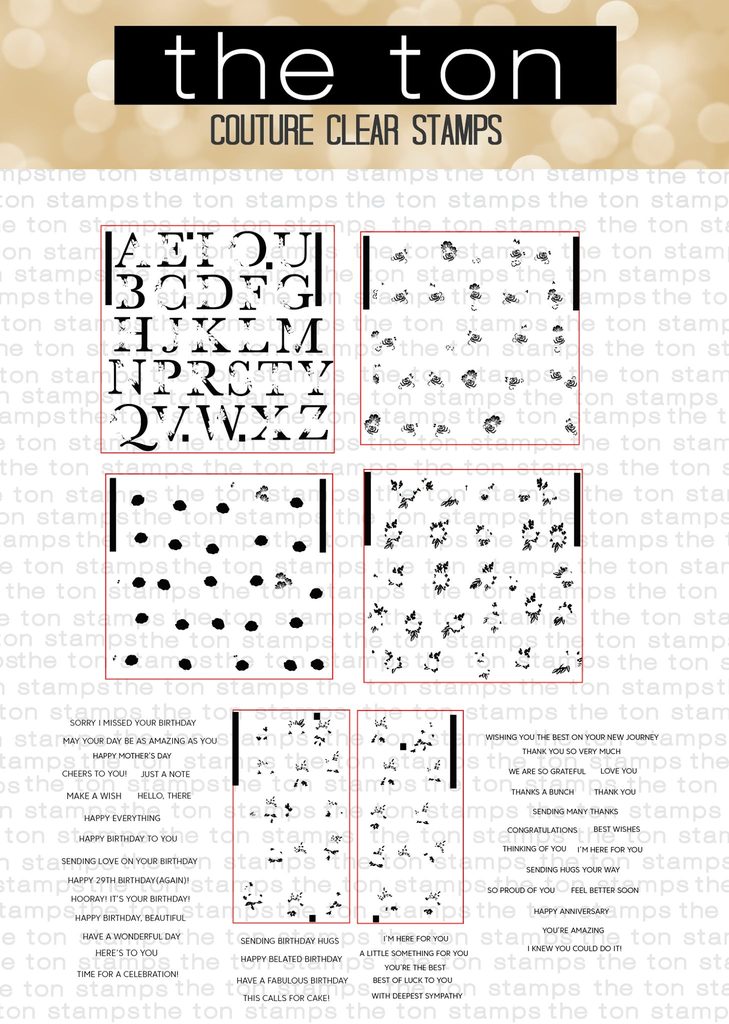 Layered Floral Alpha Stamp Bundle*