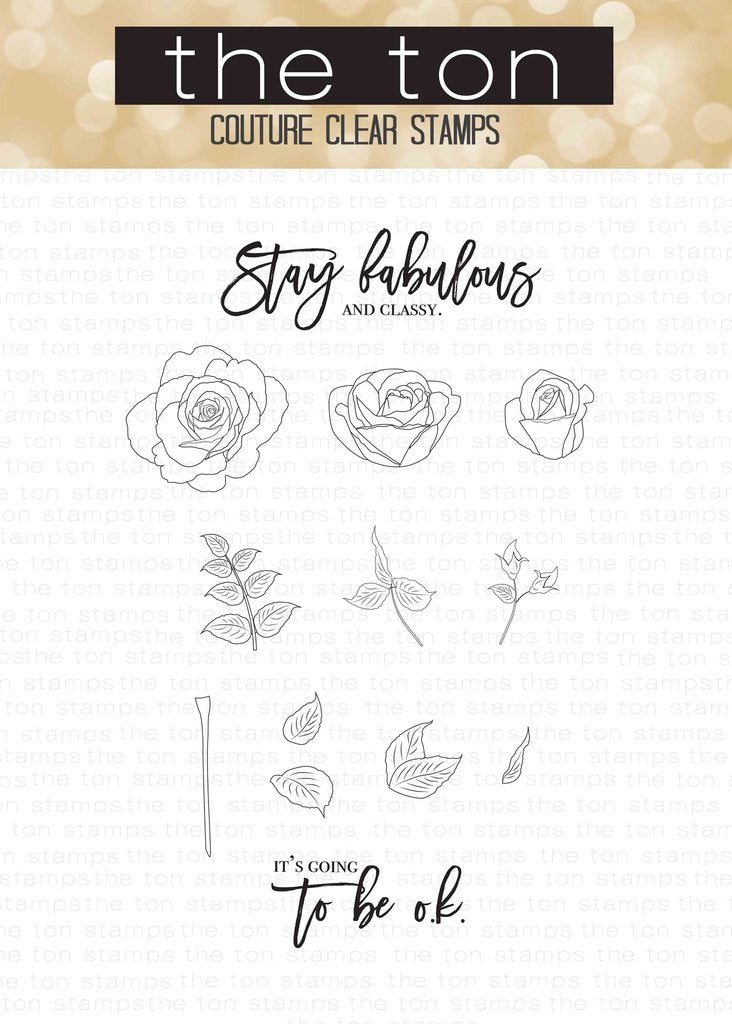 Fresh Cut Garden Roses (Coord. Outlines)*