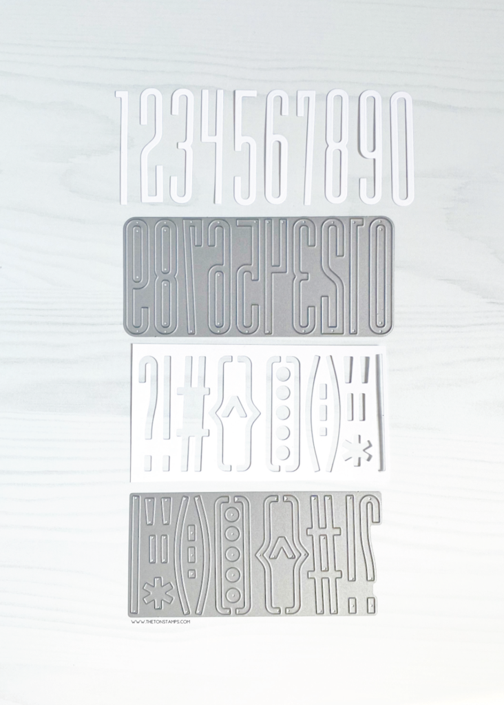 Tall and Skinny Numbers Coverplate Dies*