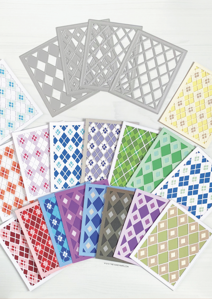 Diamond Plaid Layering Coverplate Dies*