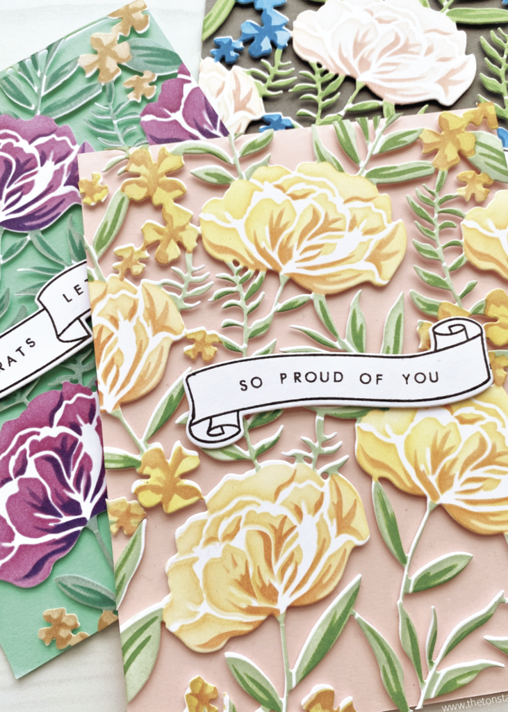 Peony Print 7pc Stencils**