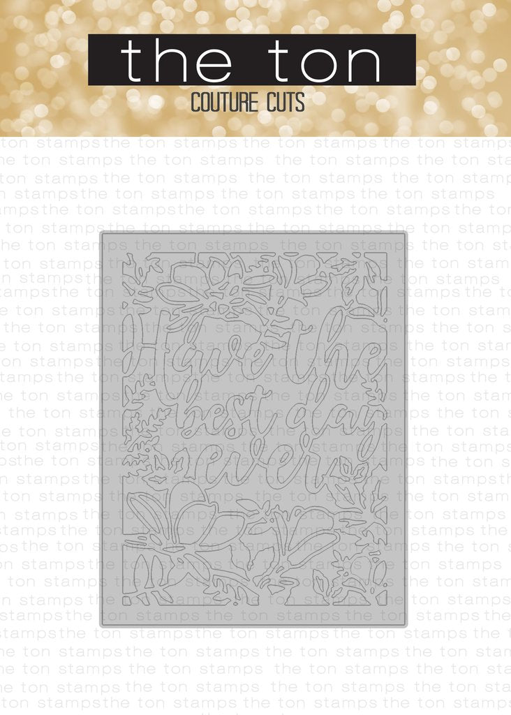 Best Day Ever Floral Coverplate Die*