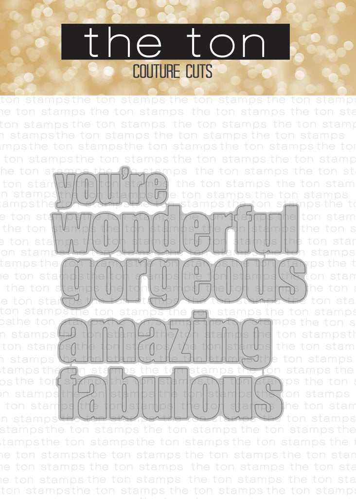 Bold Amazing Greeting Word Plate Dies*